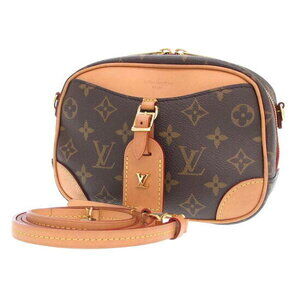 Louis Vuitton Deauville Monogram Canvas Shoulder Bag Brown